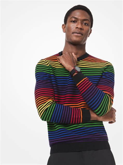 michael kors rainbow sweater|michael kors jumpers for men.